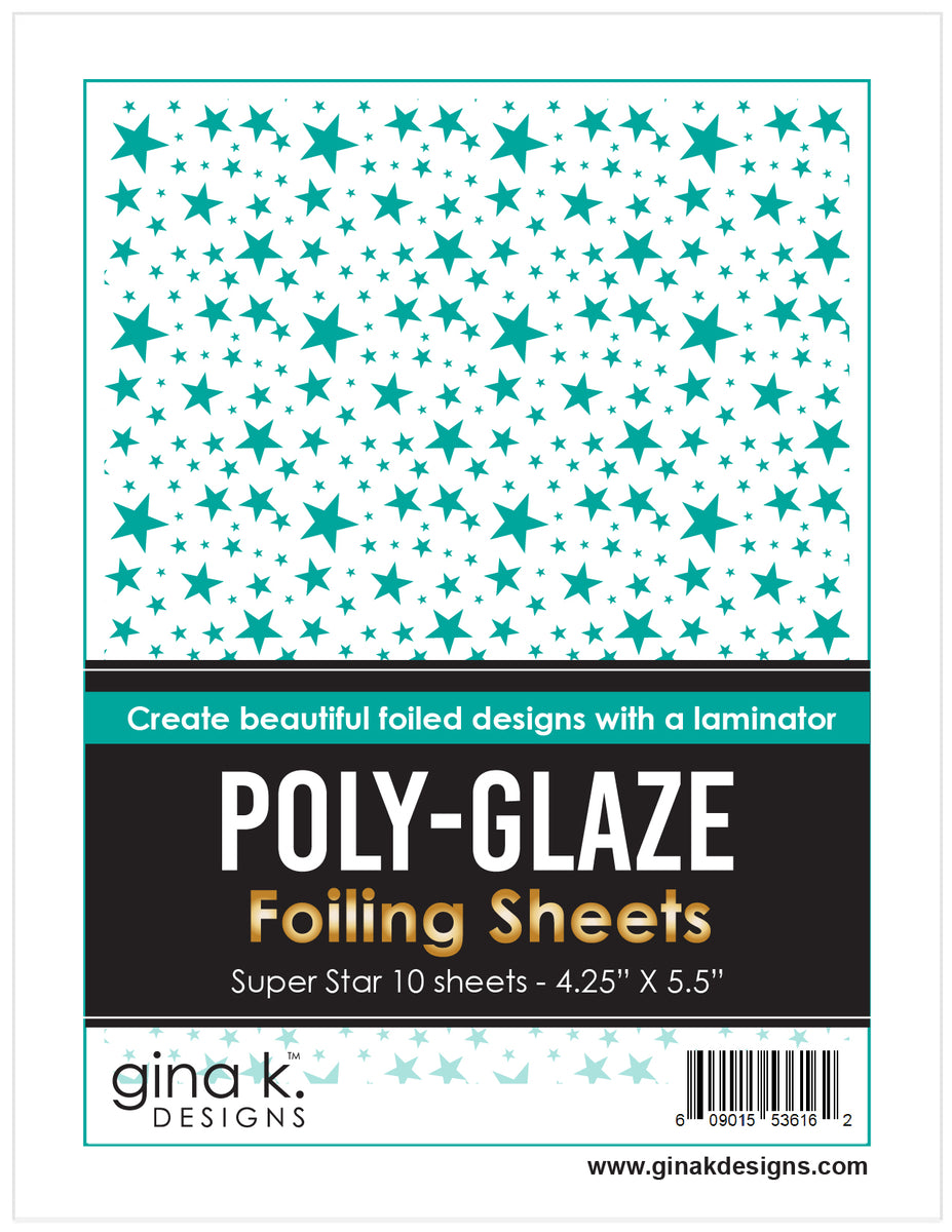 プレスガラス11枚セット POLY-GLAZE Foiling Sheets- Celebration – Gina K Designs, LLC