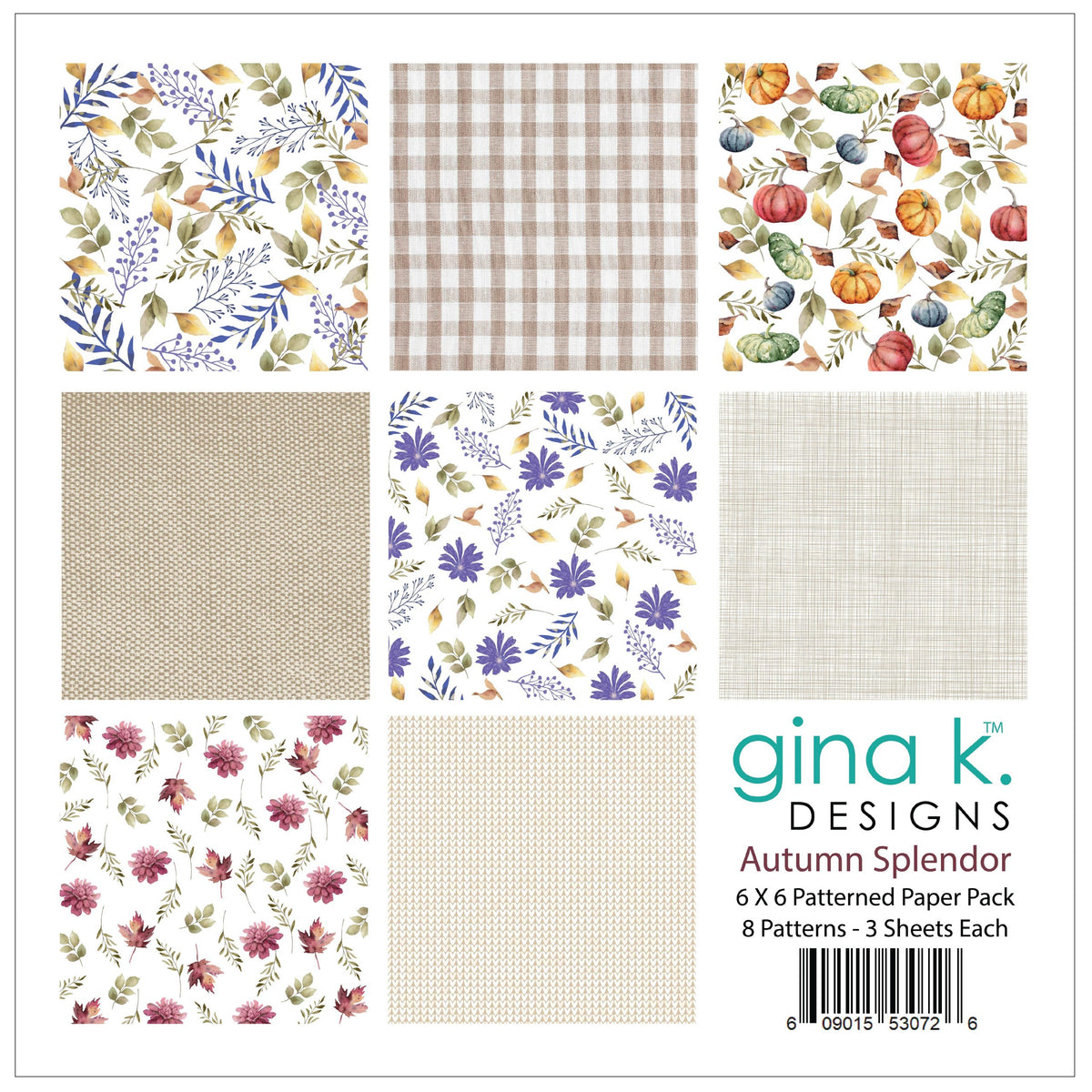 PATTERNED PAPER- Autumn Splendor – Gina K Designs, LLC