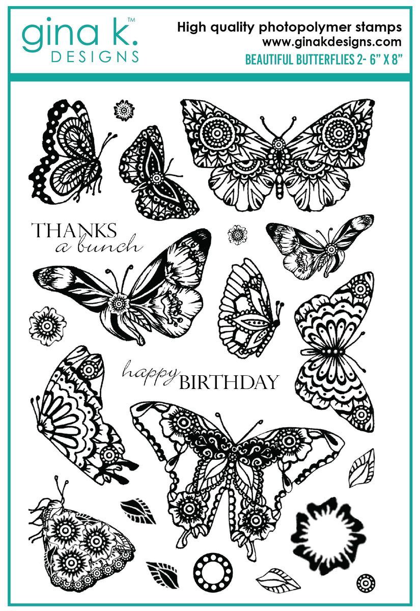 Butterfly Box Custom Name Stamp - 64007 - DRS Designs