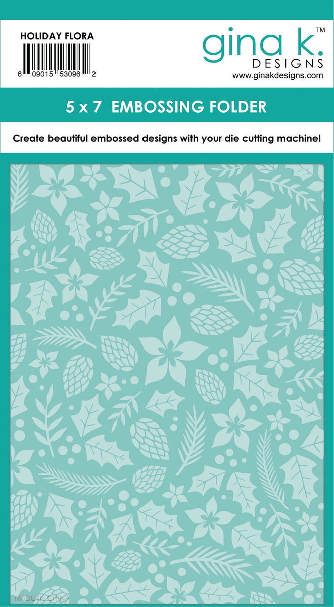 A gorgeous stencil and embossing folder combo, part of a new bundle from Gina  K. Designs - CZ Design