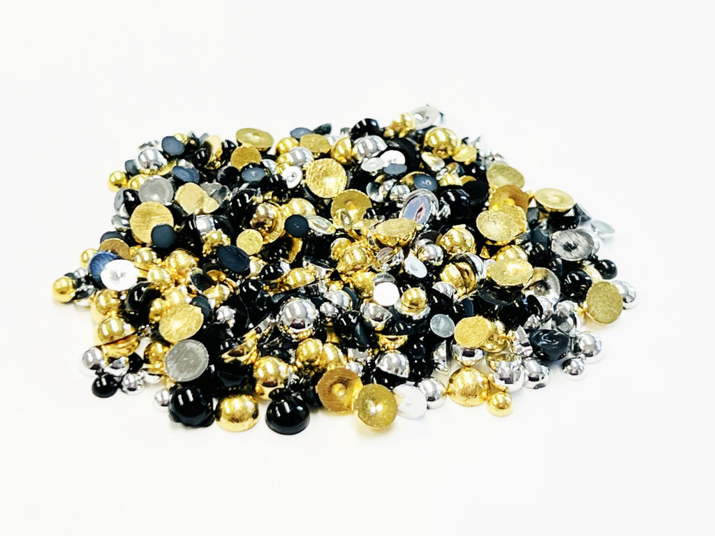 Pearl Mix- Black, Gold and Silver