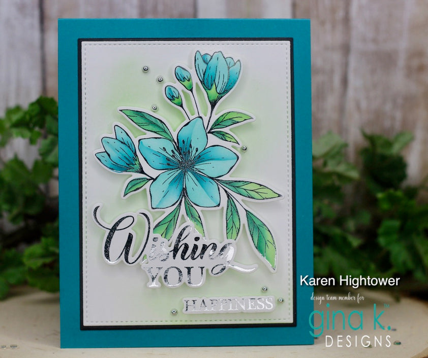 POLYGLAZE Foiling Sheets Wishful Florals Gina K Designs, LLC