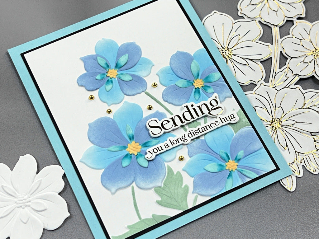 BUNDLE- Ruffled Blooms 3D Embossing Folder, Die and Stencil – Gina K ...