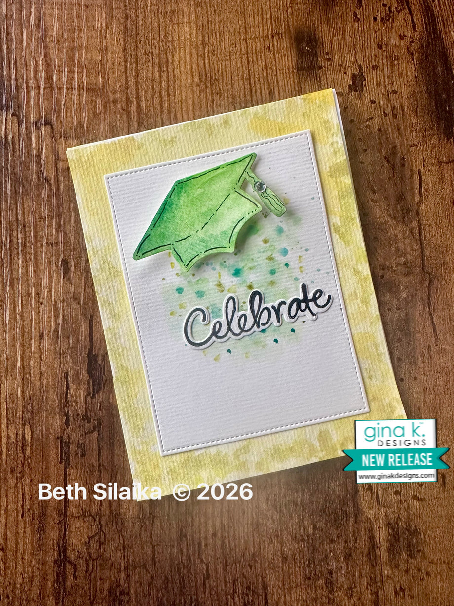 what's a grad card Gina K. Designs - Clear Stamps
