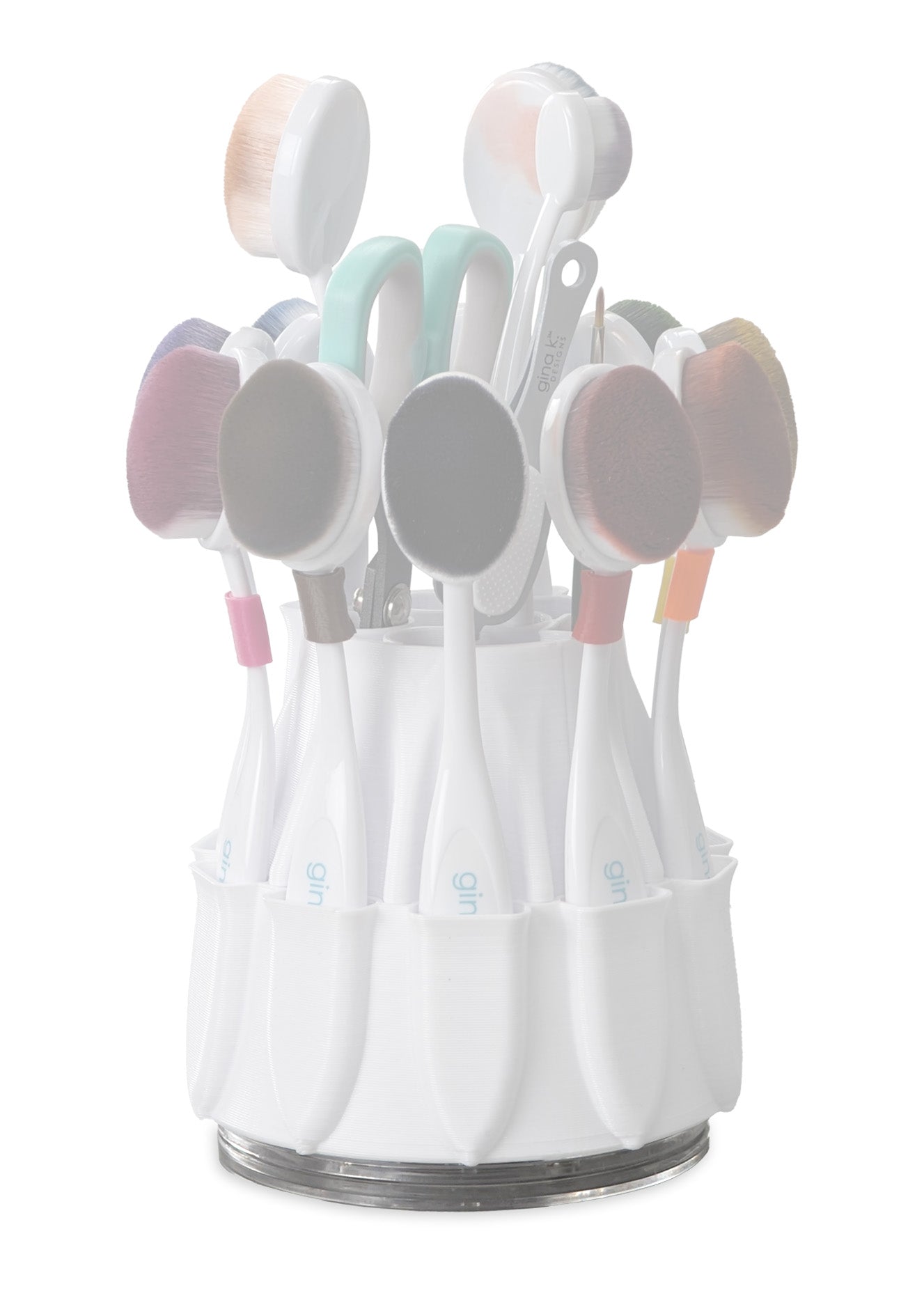 STORAGE Rotating Brush Caddy Carousel Gina K Designs LLC STORAGE Rotating Brush Caddy Carousel Gina K Designs LLC