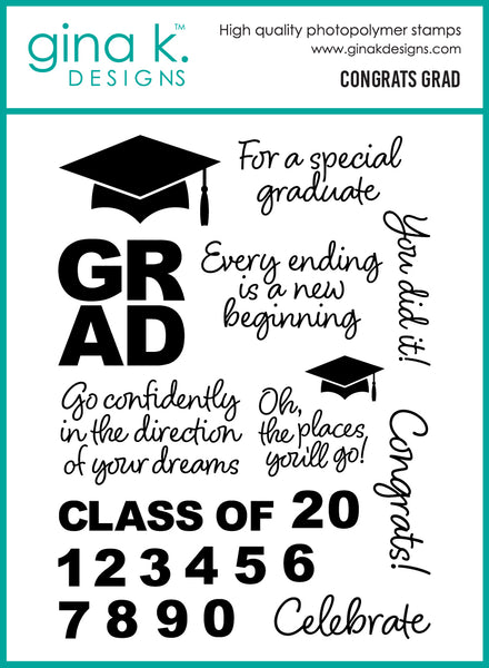 congrats grad card template Free Printable Graduation Cards: An Easy Way to Give Grads Money! Go Confidently in the Direction of Your Dreams Gina K. Designs - Clear