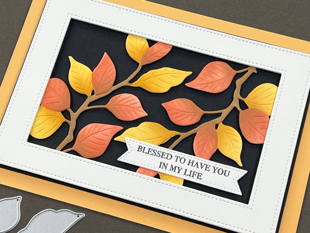 BUNDLE- Serene Branches 3D Embossing Folder, Die and Stencil – Gina K ...