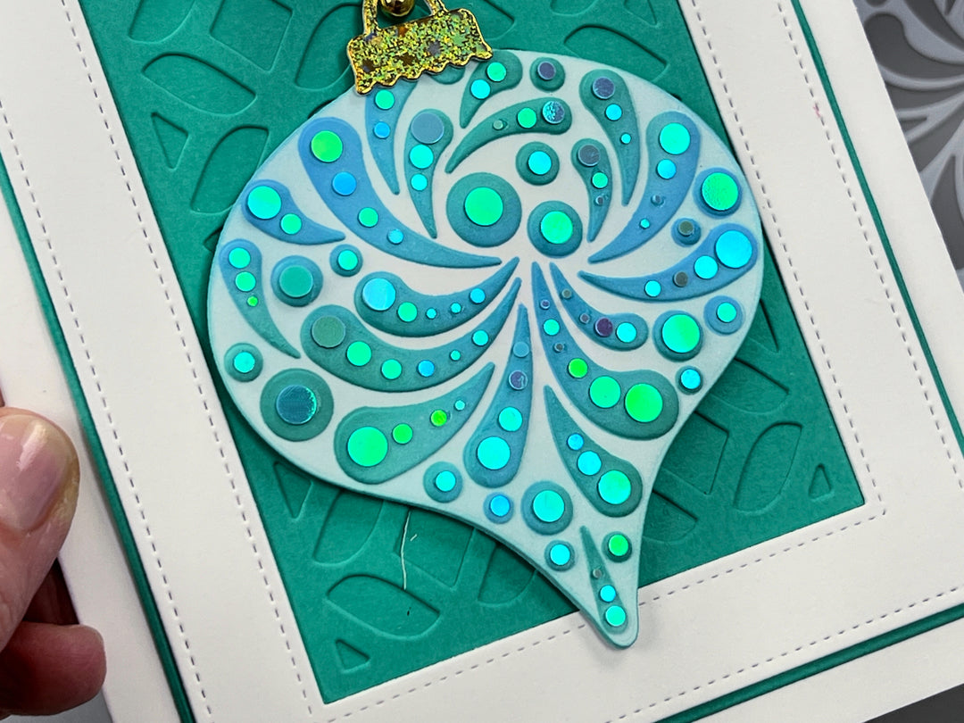 BUNDLE- Joyful Ornament 3D Embossing Folder, Die and Stencil – Gina K ...