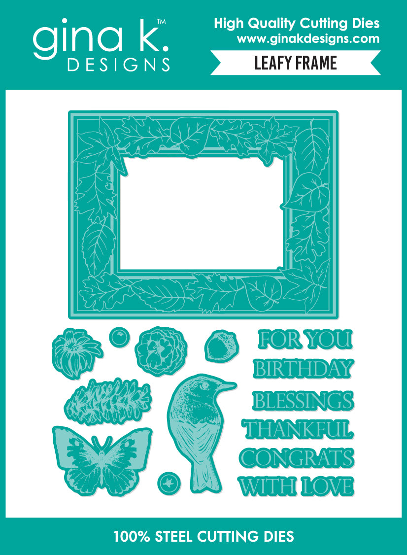DIE- Leafy Frame – Gina K Designs, LLC