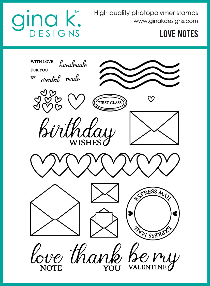 STAMPS- Love Notes – Gina K Designs, LLC