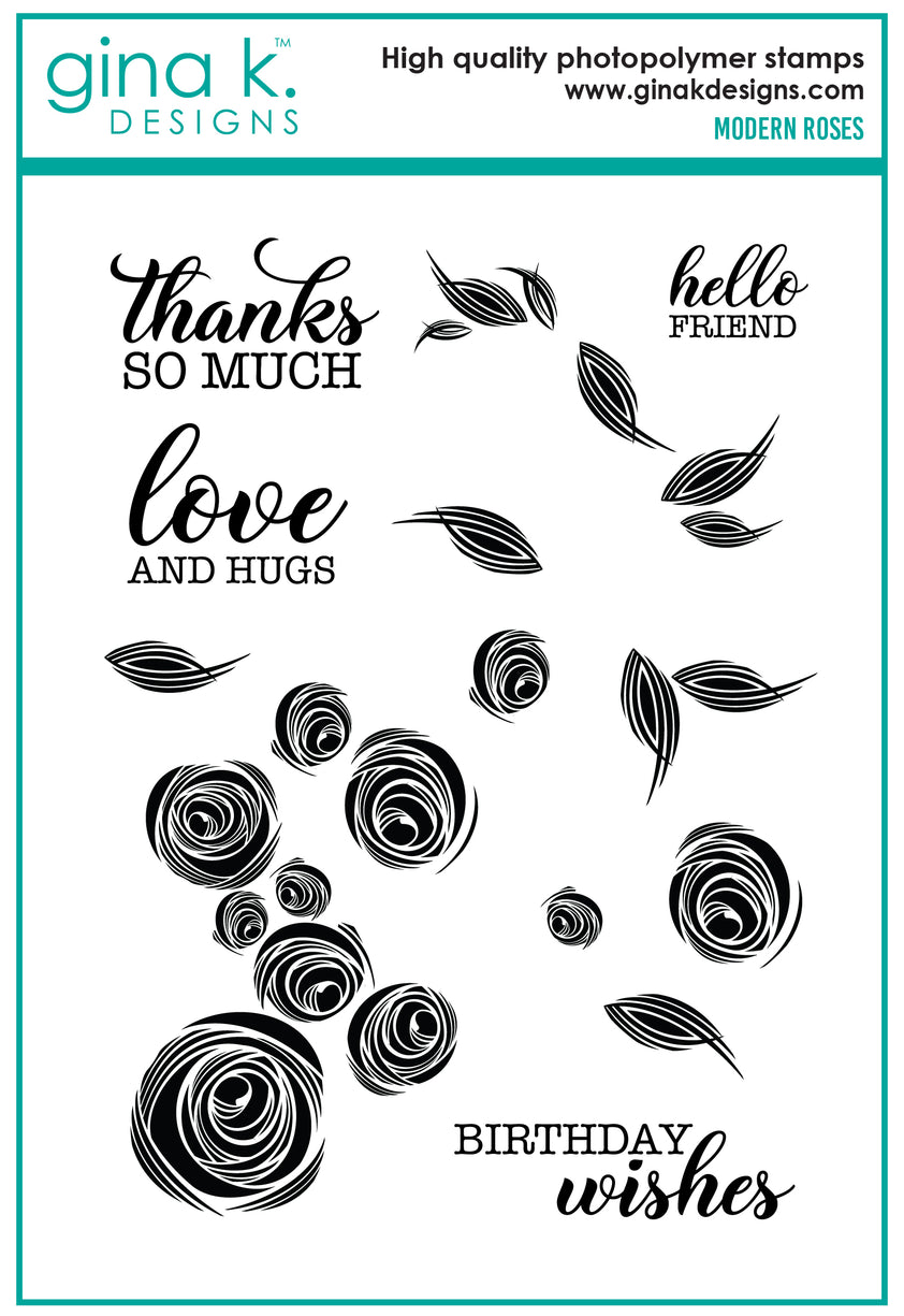 BUNDLE- Modern Roses – Gina K Designs, LLC