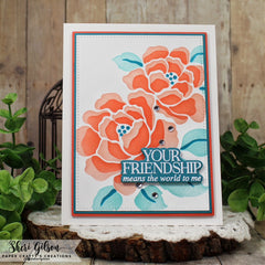 *STENCIL- Double Peony