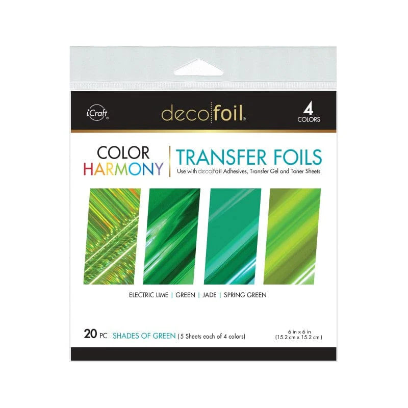 TOW- Deco Foil Color Harmony Transfer Foil Shades of Green – Gina K ...