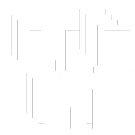 CARD STOCK PANELS- Heavy Weight White Short Cut 8.5x5.5