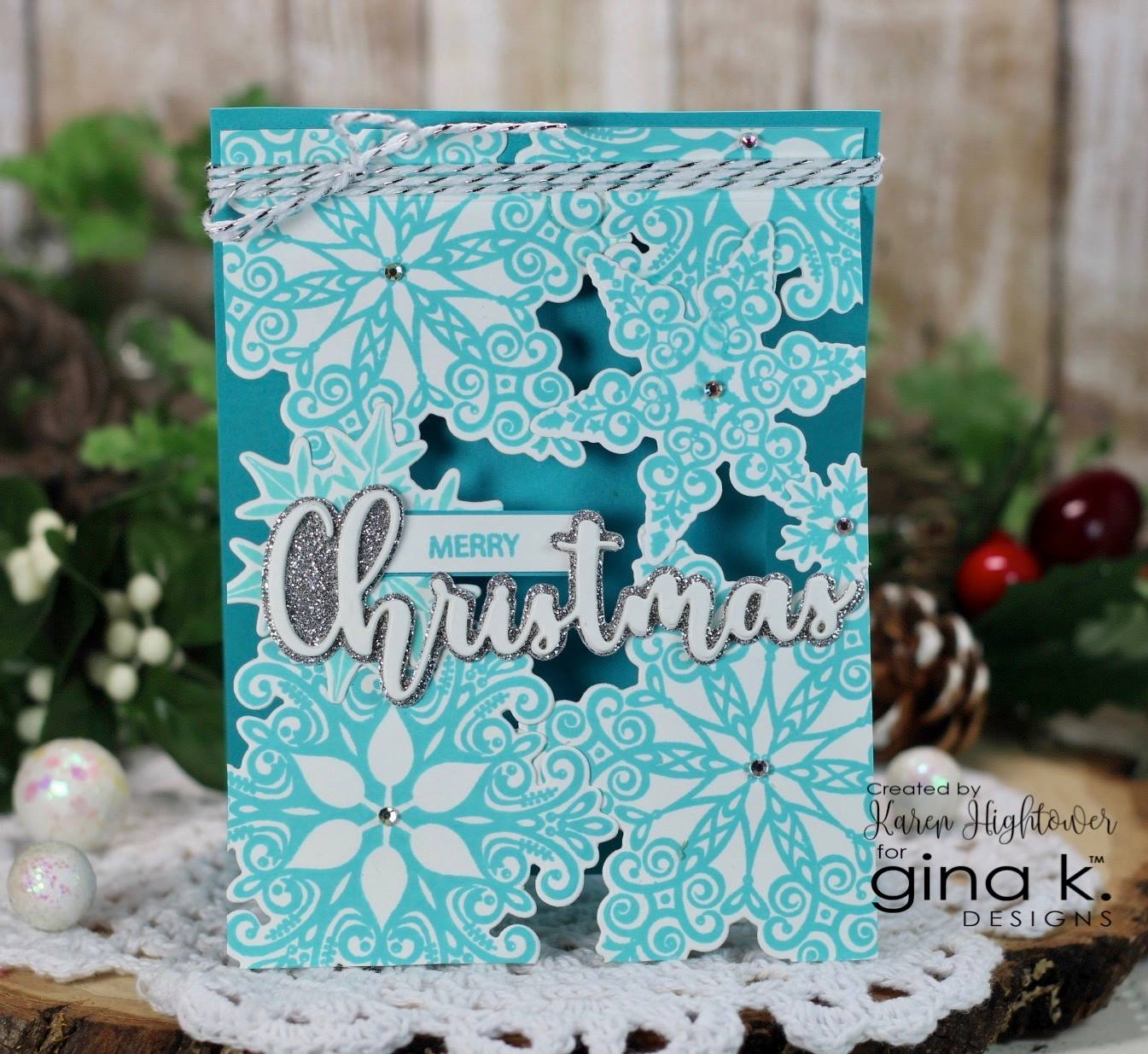 Gina K Designs Snowflake Builder Clear Stamps rk6