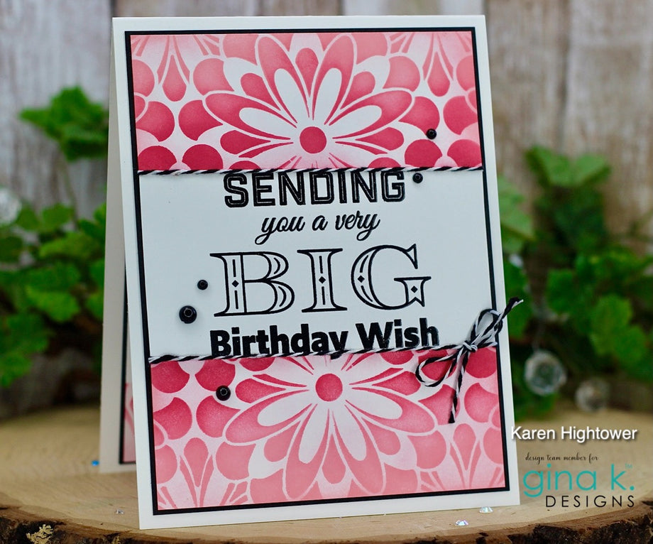 Gina K Designs - Clear Stamp - Big Birthday