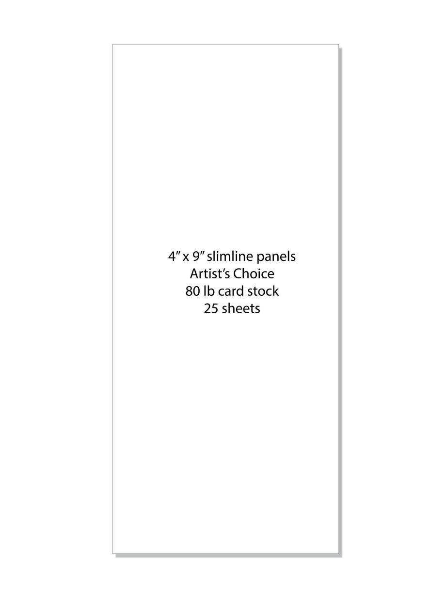 CARD STOCK PANELS- Artist's Choice Layering Weight Slimline 4 x 9 – Gina K  Designs, LLC