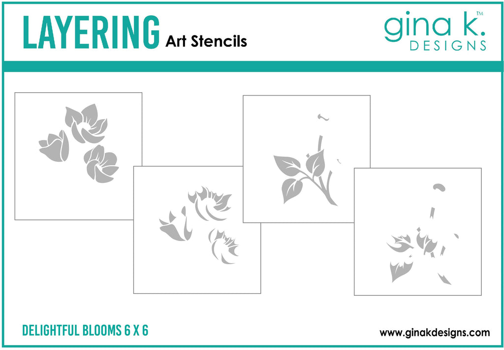 Delightful Blooms Layering Stencil - web-01