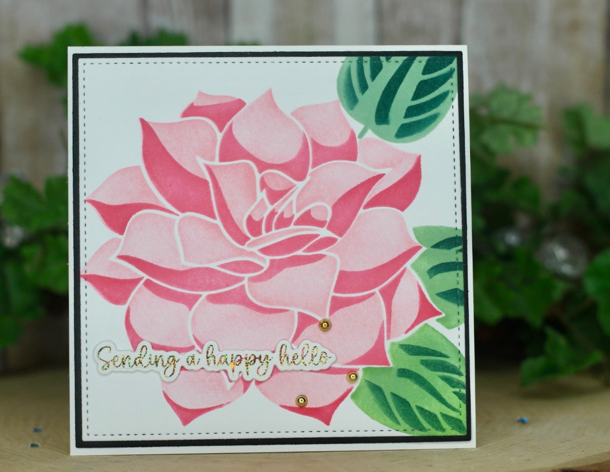 LIVE REPLAY – Altenew Layered Peonies Stencils on Colored Cardstock – K  Werner Design Blog