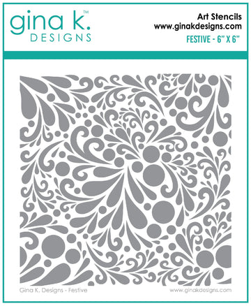 STENCIL- Snowflake Mandala – Gina K Designs, LLC