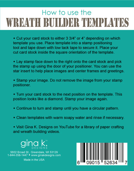 Gina K. Designs New & Improved Wreath Builder Template