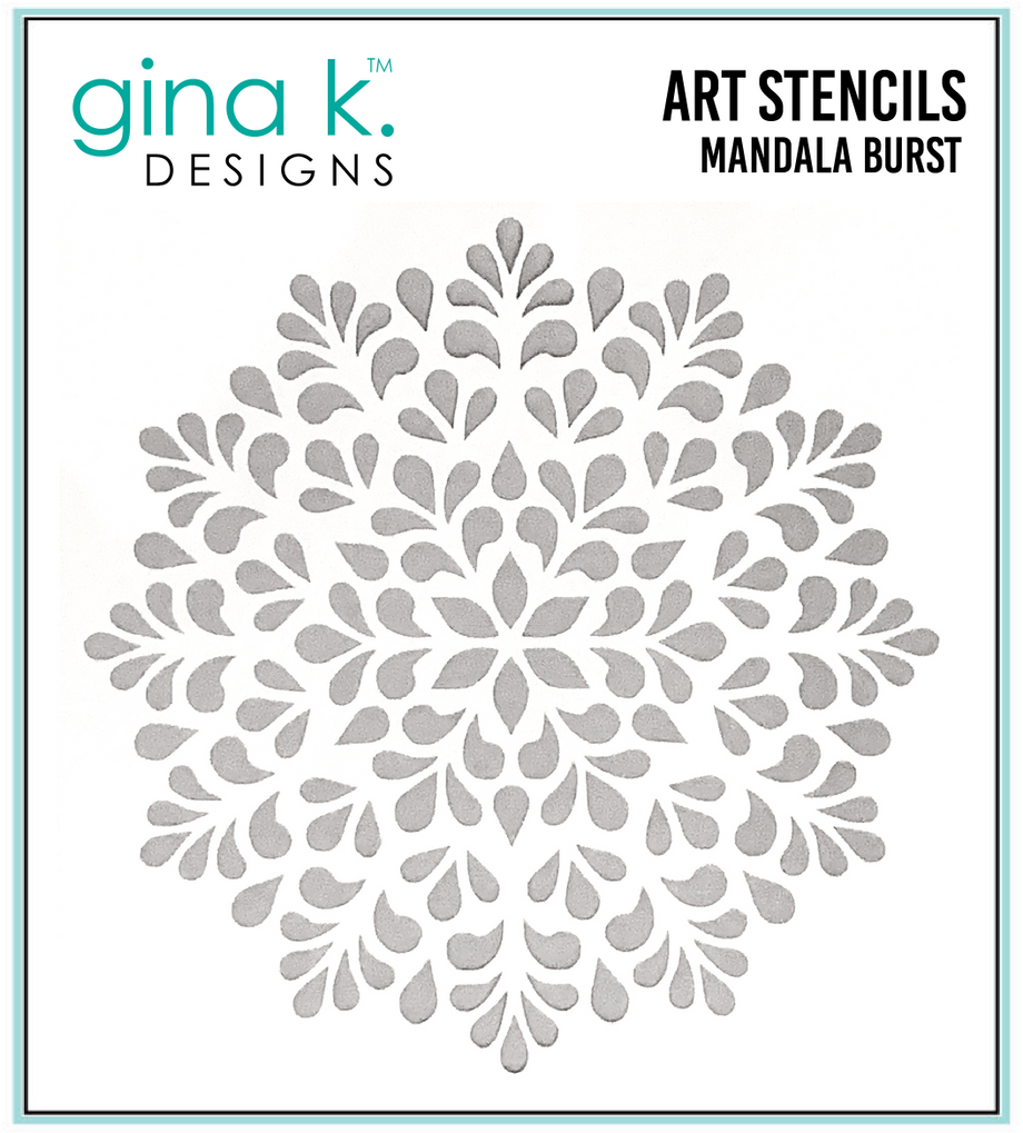 STENCIL- Mandala Burst – Gina K Designs, LLC
