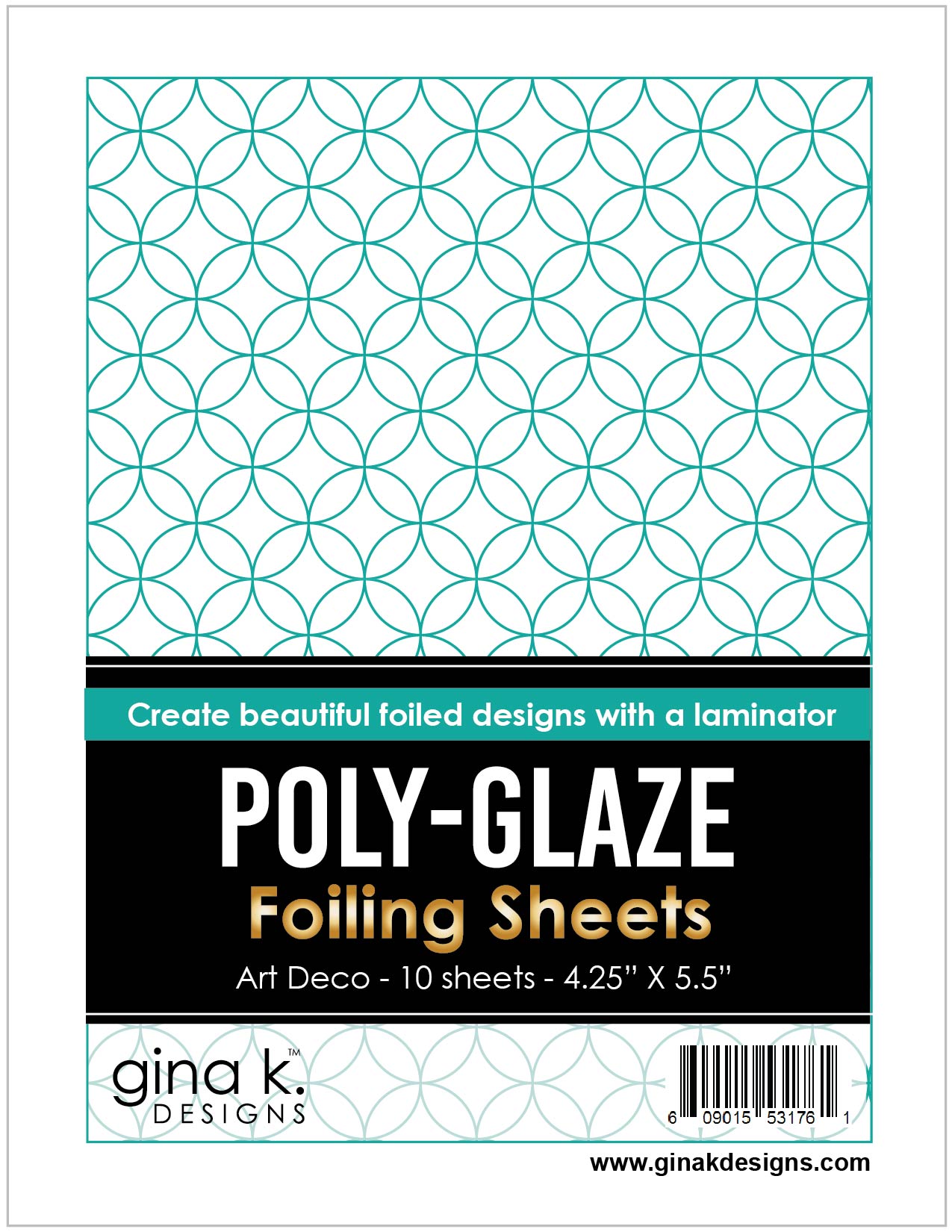 POLY-GLAZE Foiling Sheets- Art Deco