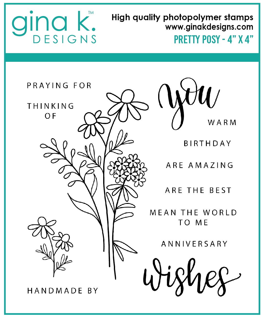 Gina K Designs Painted Blossoms Mini – The Ink Stand