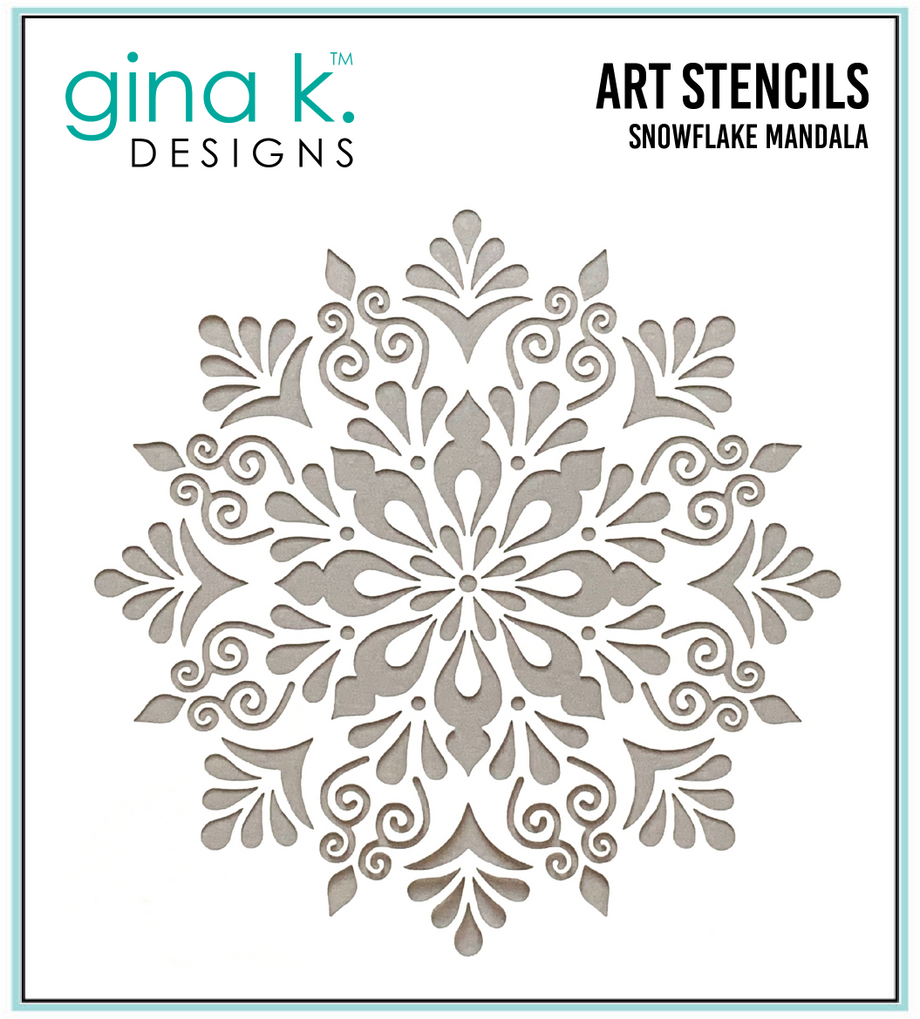 STENCIL- Snowflake Mandala – Gina K Designs, LLC