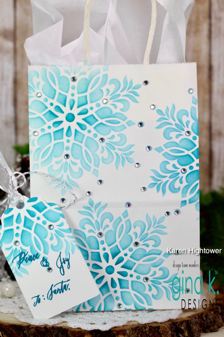 Gina K Designs Heartfelt Snowflake Layering Stencils Gkdst59