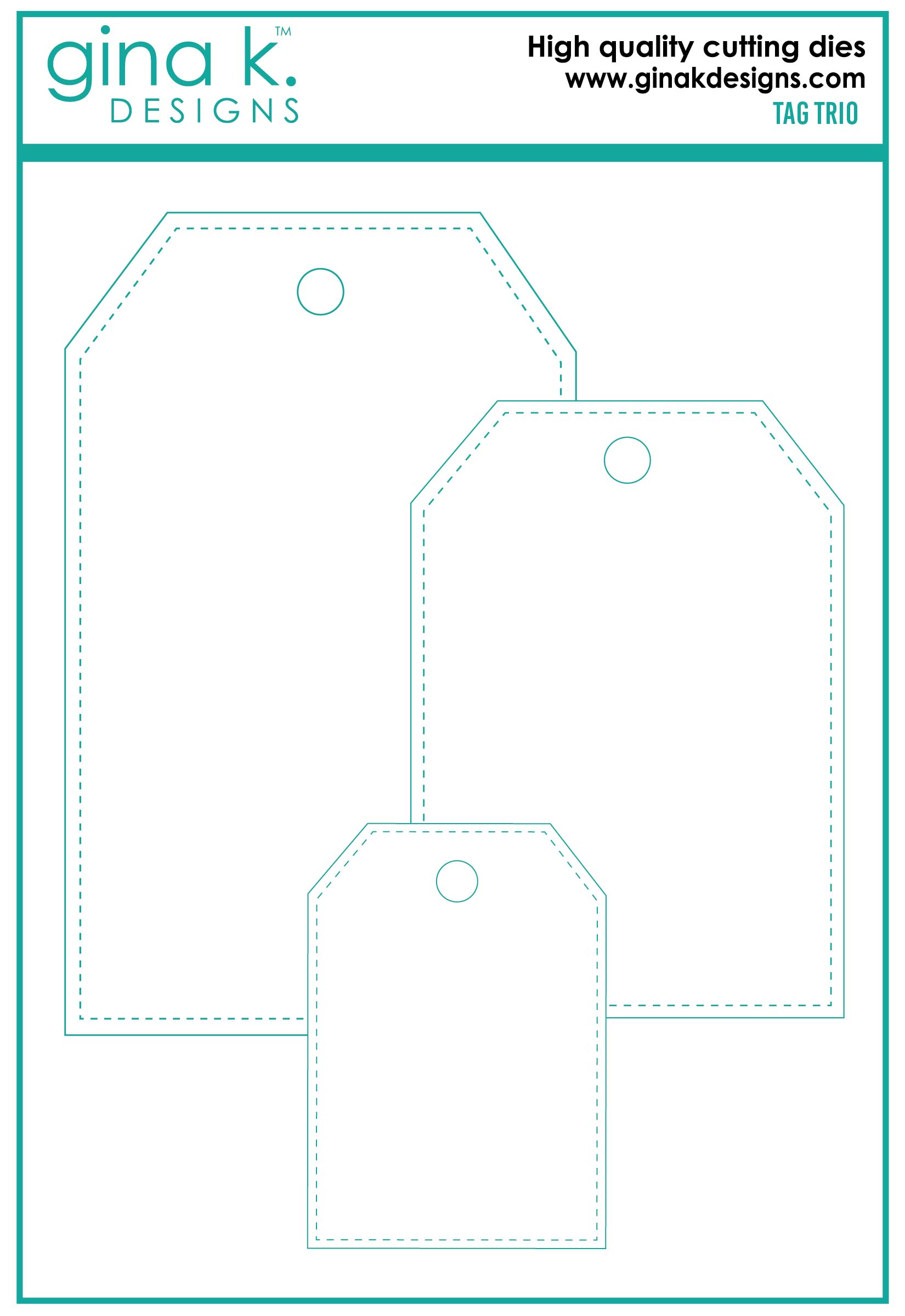 DIE- Tag Trio – Gina K Designs, LLC