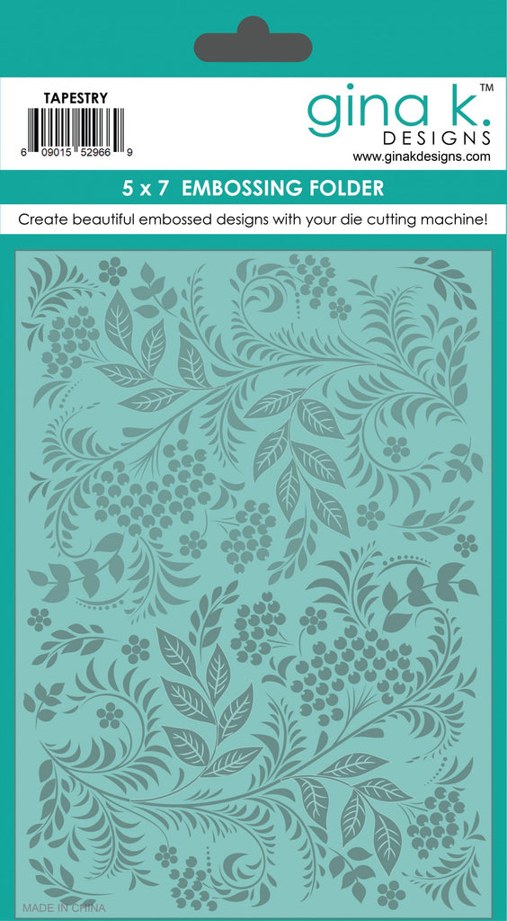 Emboss Folder Samples Embossing Folders – Gina K Designs, LLC