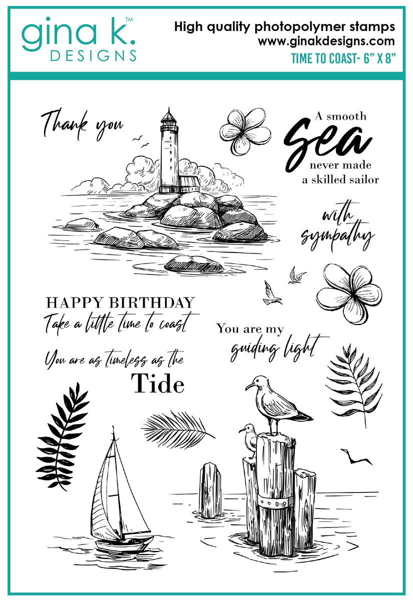STAMPS- Time to Coast – Gina K Designs, LLC