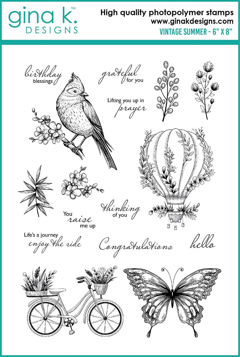 STAMPS- Vintage Summer – Gina K Designs, LLC