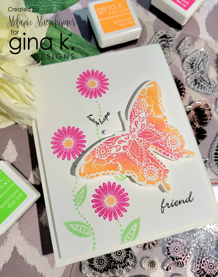 Gina K Designs - Beautiful Butterflies - Stamp Set and Die Set Bundle –  Fancy Paper Company