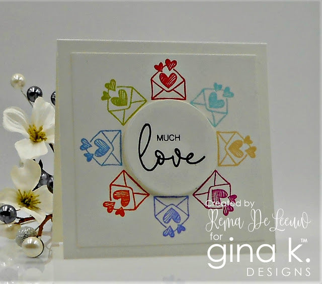Gina K Designs - Clear Stamp - Love Hearts
